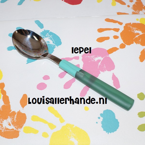 terugtrekken Beringstraat rekruut Tupperware lepel met trendy trendy groen handvat - Louis Allerhande